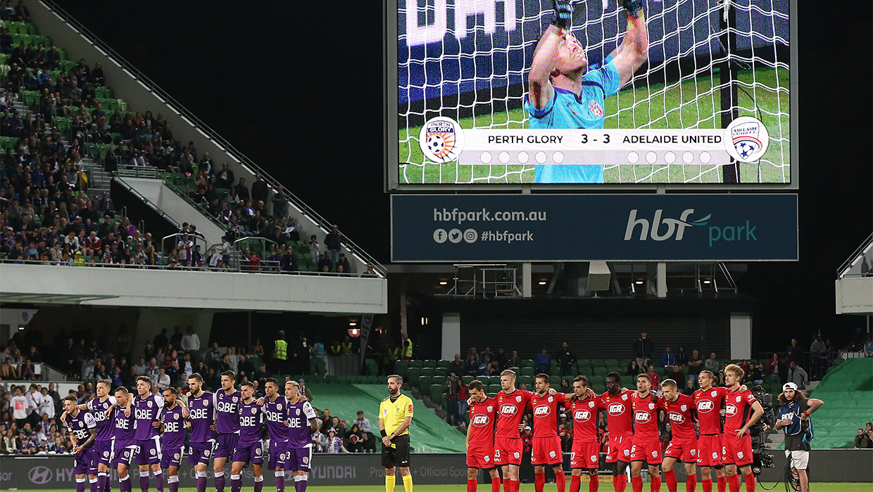 Glory v Adelaide semi-final penalties